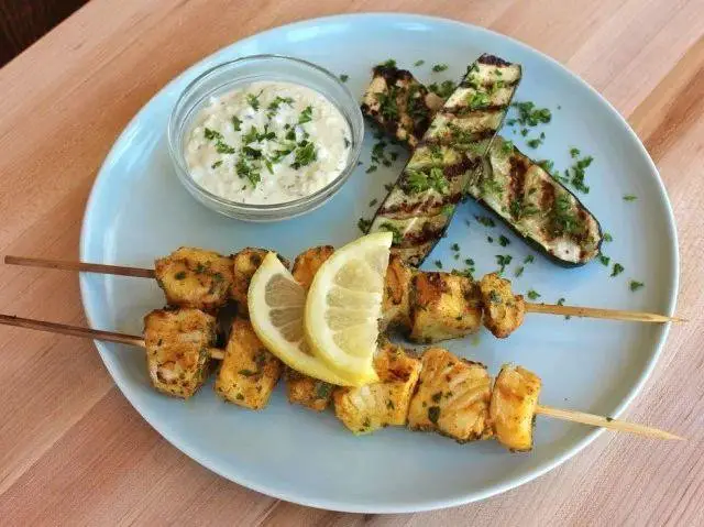 Pixelmon Grilled Fish Skewers