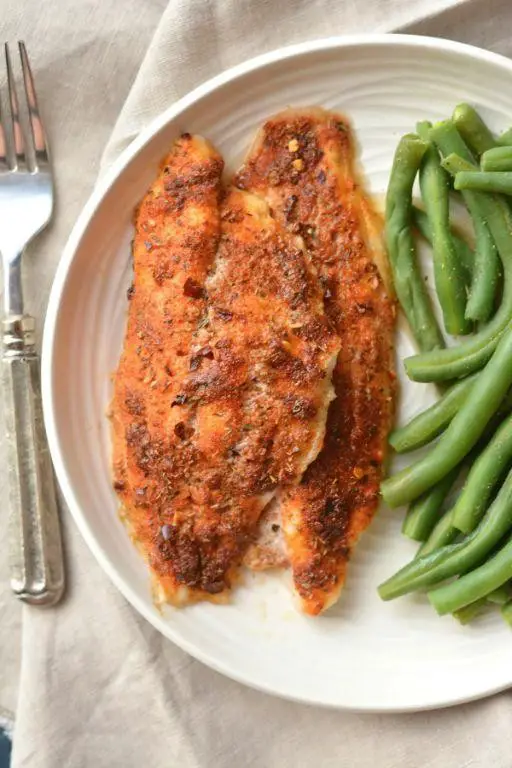 Poached Catfish with Cajun Spices