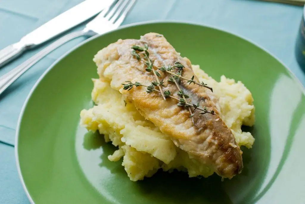 Poached Monkfish with Rosemary and Thyme