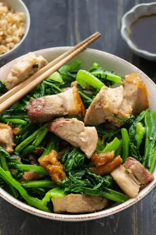 Pork Belly Stir Fry with Vegetables