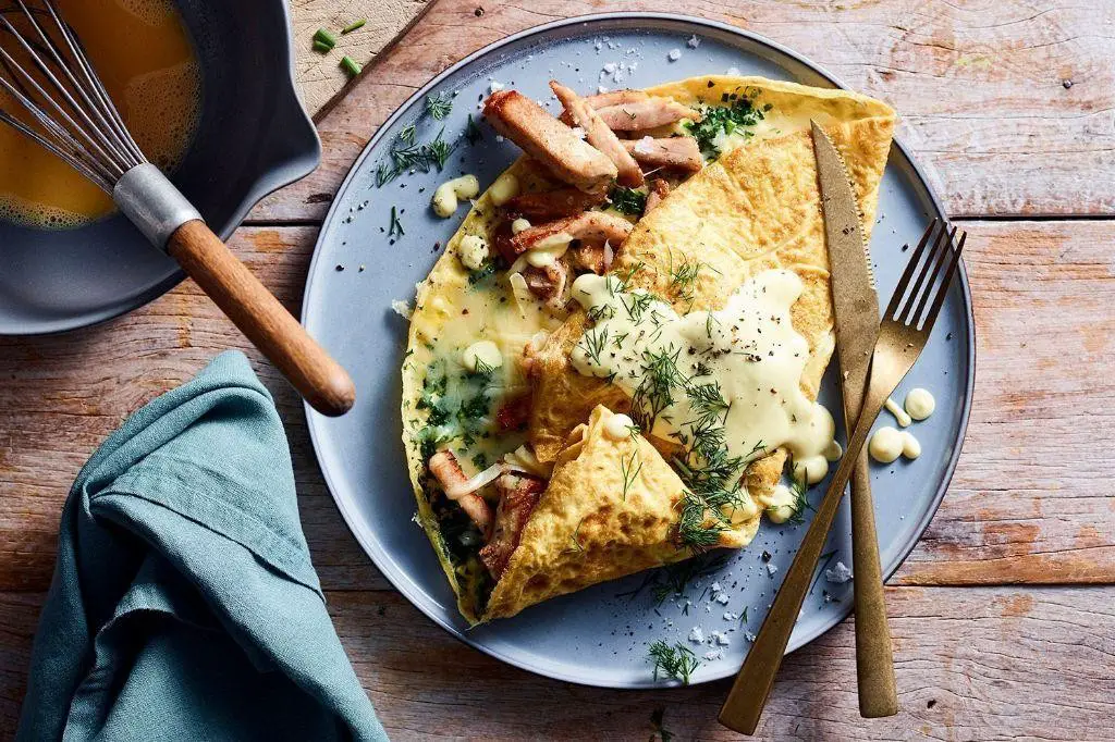 Pork Chop Omelette