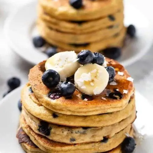 Protein Pancakes with Blueberries