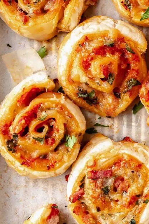 Puff Pastry Pizza Rolls