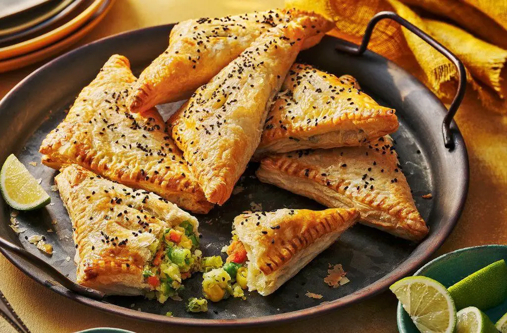 Puff Pastry Vegetable Samosas
