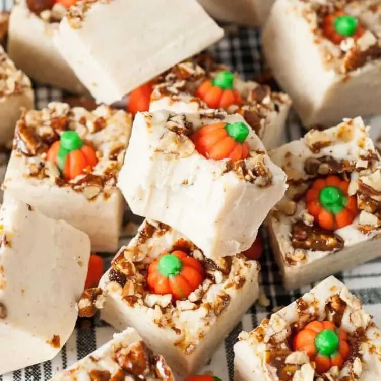 Pumpkin Spice Christmas Fudge
