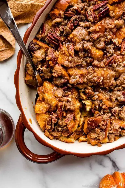 Pumpkin Spice French Toast Casserole