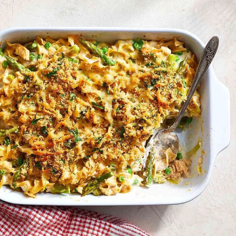 Quick Canned Salmon Casserole with Pasta