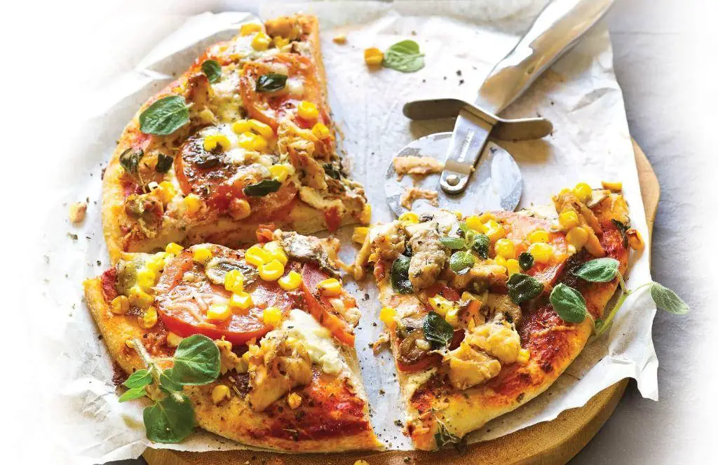 Quick Pink Salmon Pizza