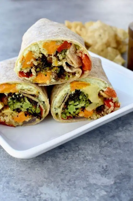Quinoa and Roasted Vegetable Wrap