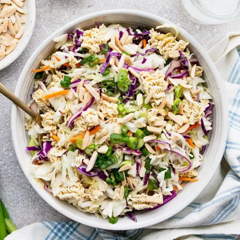 Ramen Noodle Cole Slaw with Shredded Pork and Cilantro