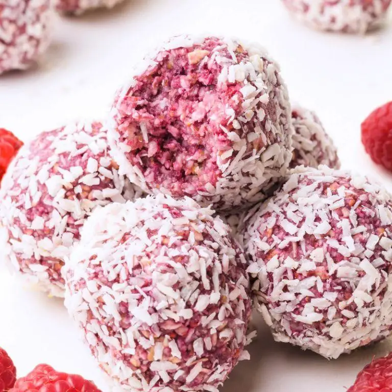 Raspberry Coconut Balls