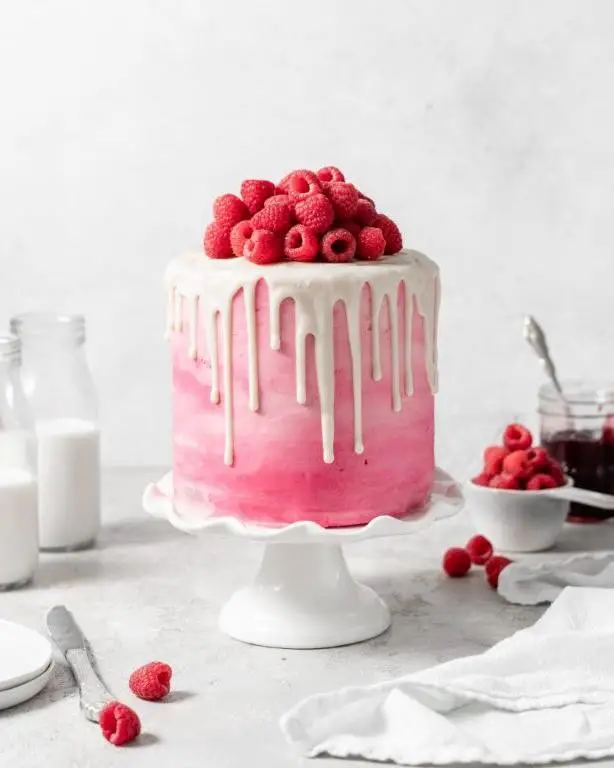 Raspberry White Chocolate Funnel Cake