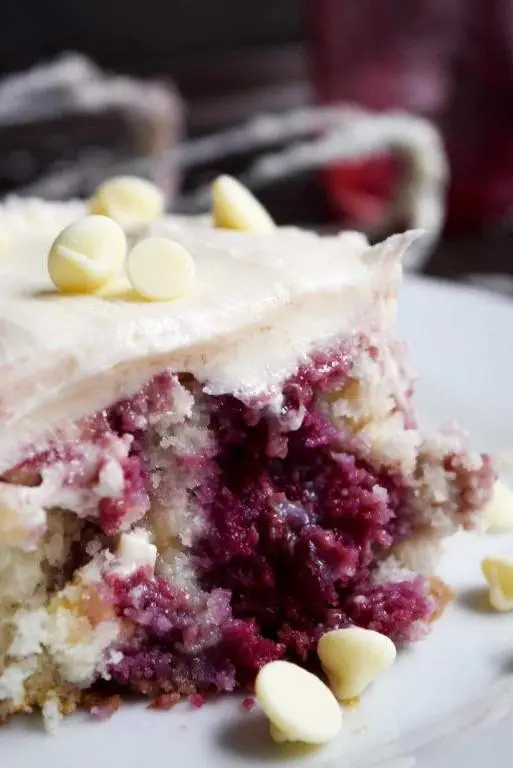 Raspberry White Chocolate Punch Bowl Cake