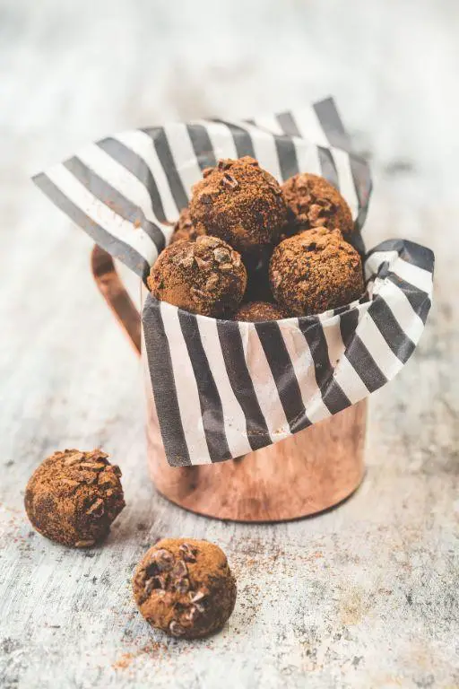 Raw Cacao Nibs Chocolate Truffles