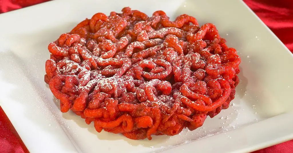 Red Velvet Funnel Cake