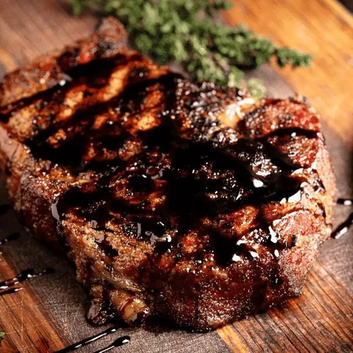 Ribeye Steak with Balsamic Glaze