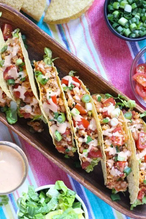 Rice and Bean Tacos