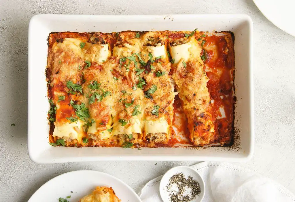 Ricotta and Chicken Cannelloni