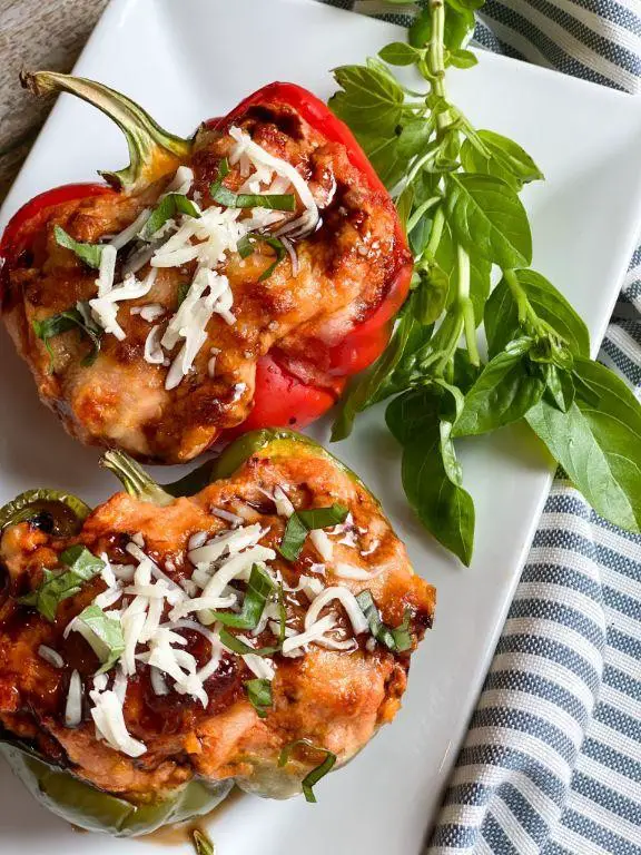 Ricotta and Chicken Stuffed Peppers
