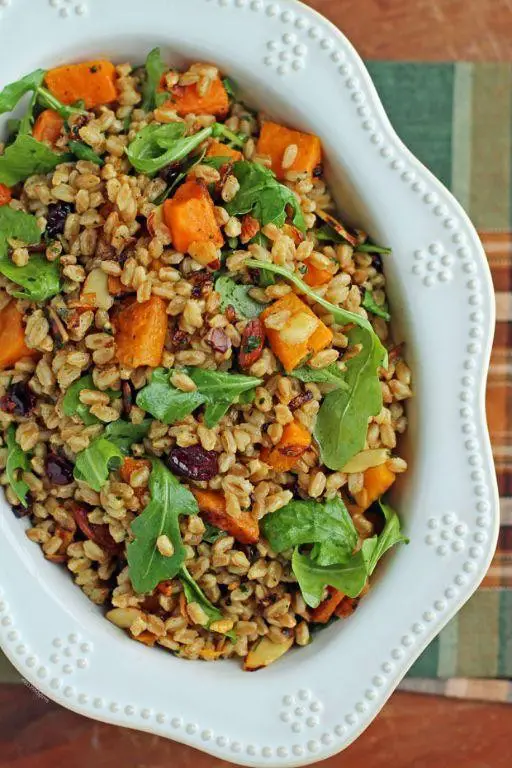 Roasted Butternut Squash and Farro Salad
