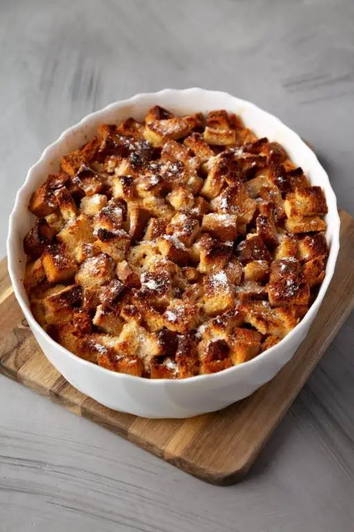 Roasted Garlic and Herb Bread Pudding