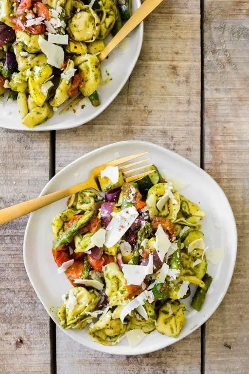 Roasted Vegetable Tortellini Salad