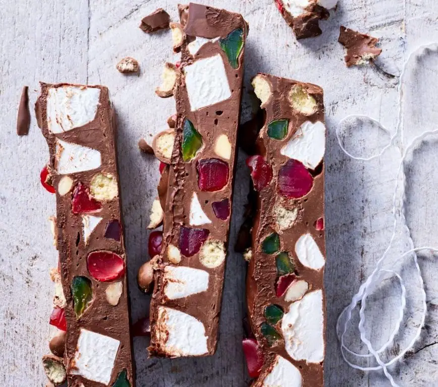 Rocky Road Christmas Fudge