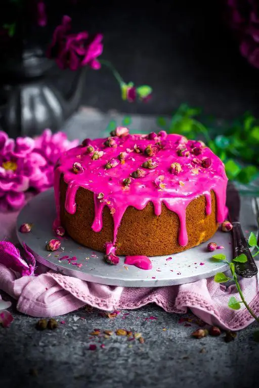 Rose and Coconut Flour Cake