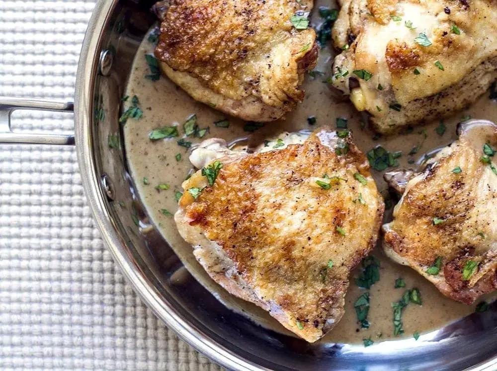 Rosemary Baked Chicken Breast with Red Wine Reduction