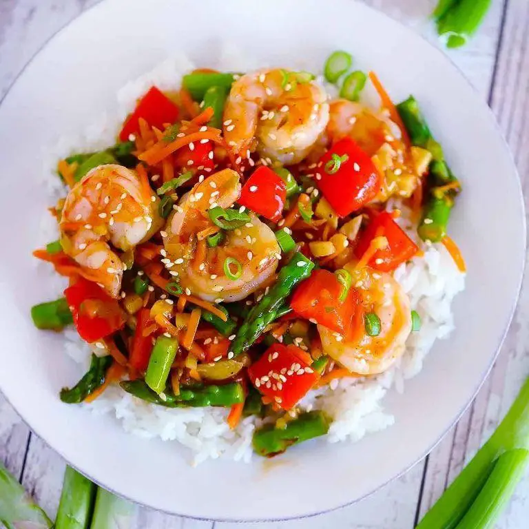 Royal Red Shrimp Stir Fry with Vegetables