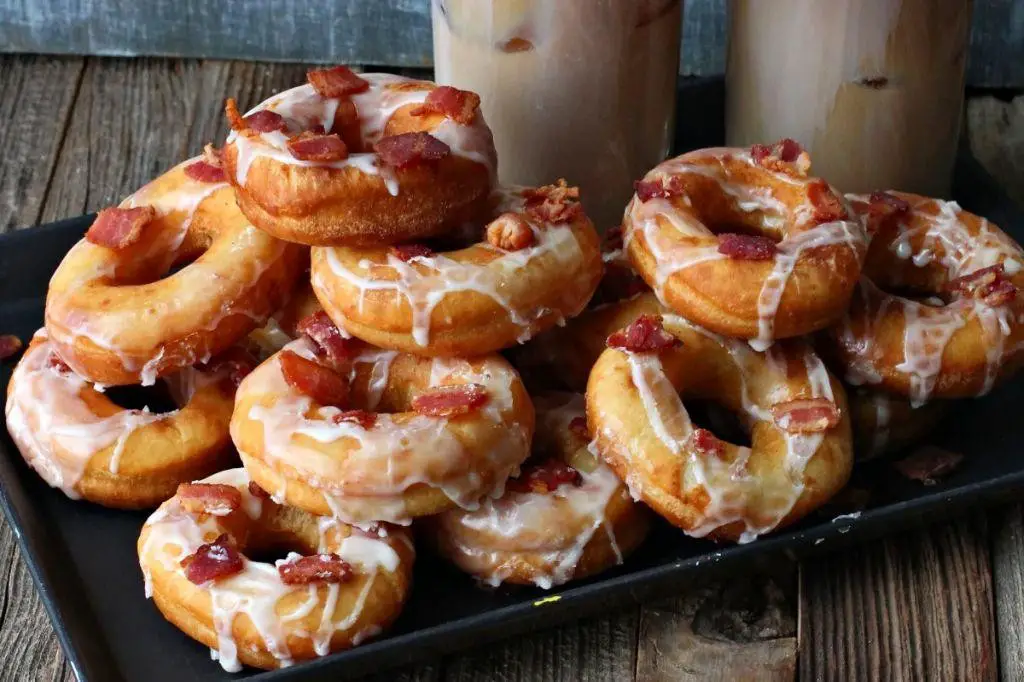 RumChata Peppermint Bark Donuts