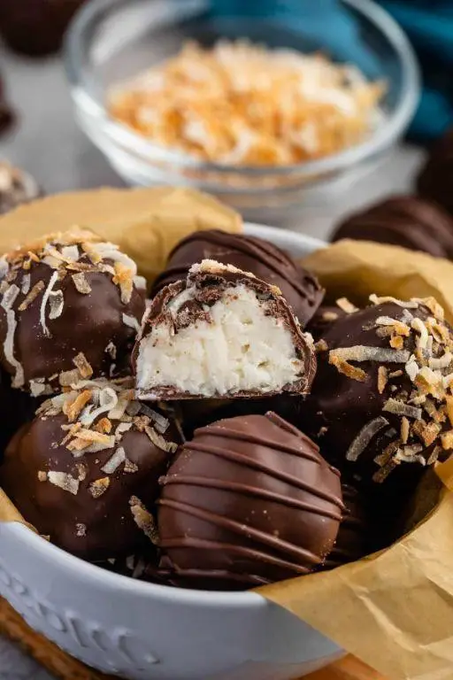 Rumchata Coconut Cream Truffles