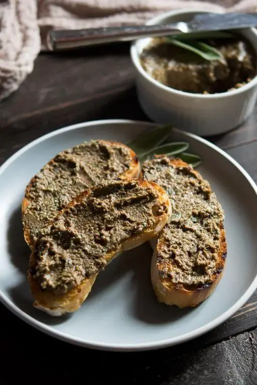 Rustic Chicken Liver Pate with Rustic Bread