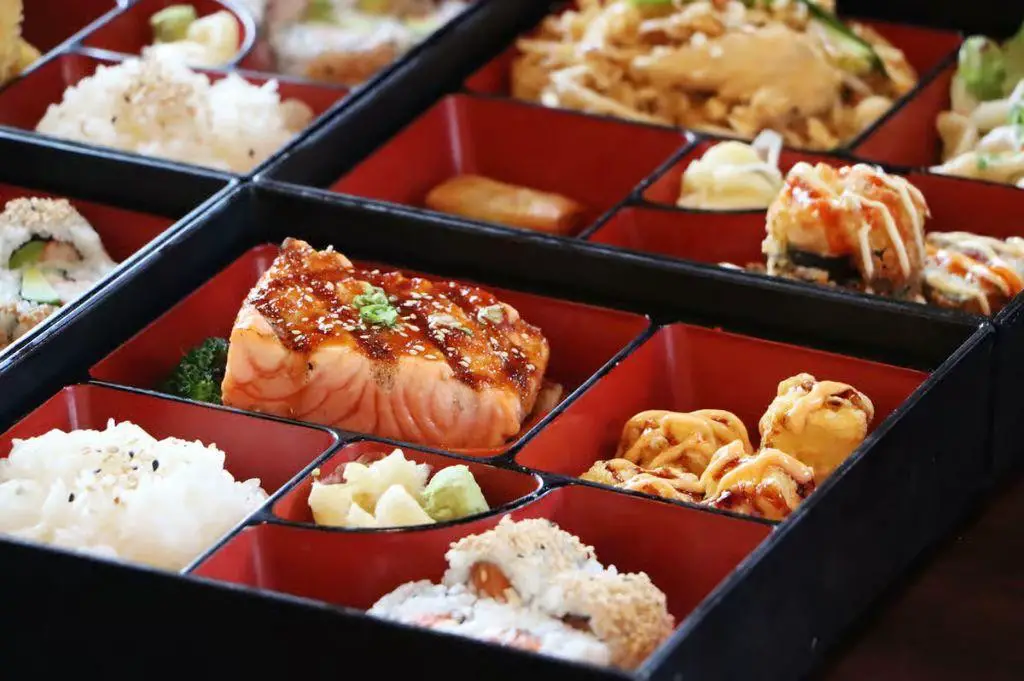Salmon Sushi Bento Box