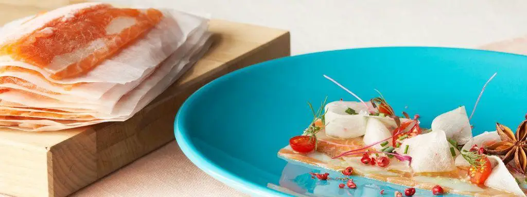 Salmon and Scallop Carpaccio