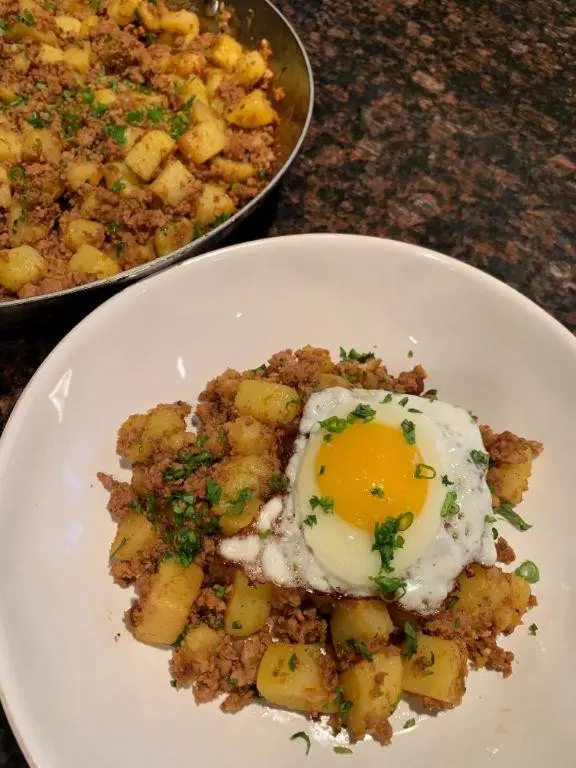 Salt Pork and Potato Hash