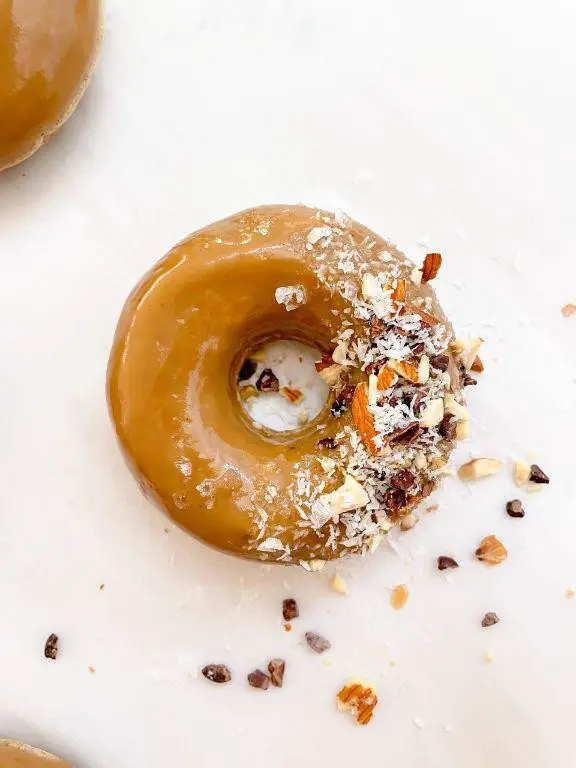 Salted Caramel Baked Donuts