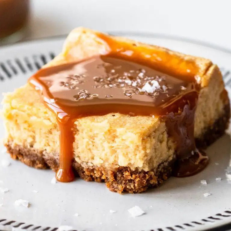 Salted Caramel Cheesecake Bars