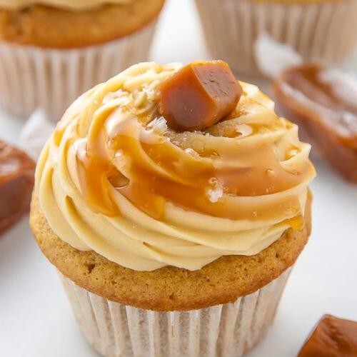 Salted Caramel Gourmet Cupcakes