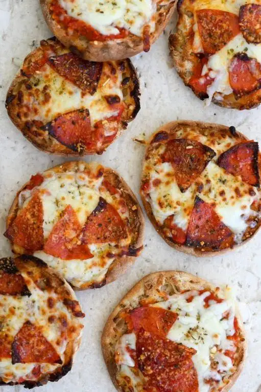 Savory English Muffin Pizza