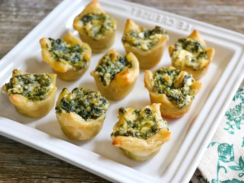 Savory Spinach and Feta Puff Pastry Shells