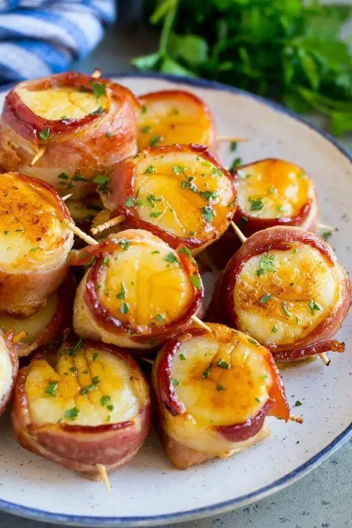 Sea Scallops Wrapped in Bacon