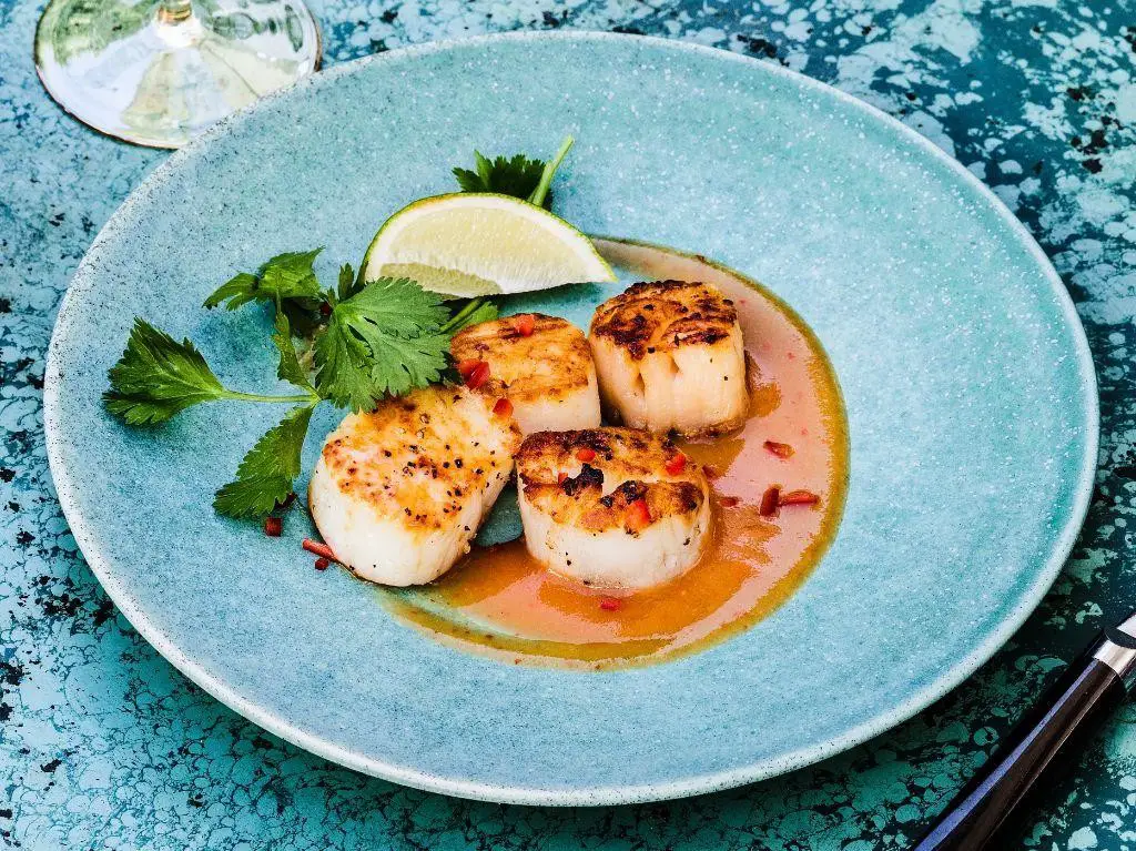 Sea Scallops with Sweet Chili Sauce