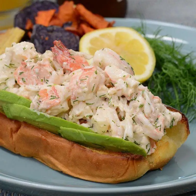 Seafood Club Sandwich with Shrimp and Crab