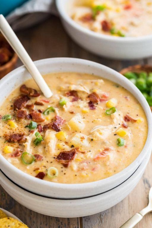 Shredded Chicken Thigh and Corn Chowder