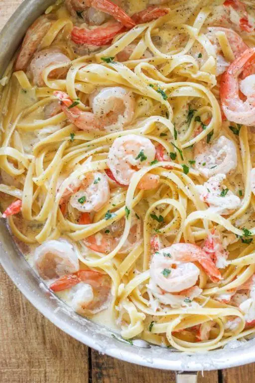 Shrimp and Crab Alfredo