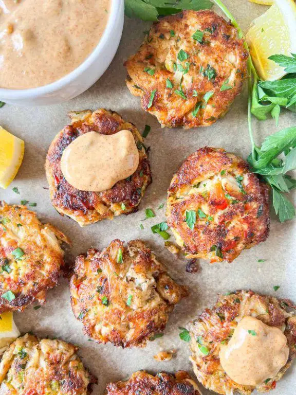 Shrimp and Crab Cakes with Remoulade Sauce