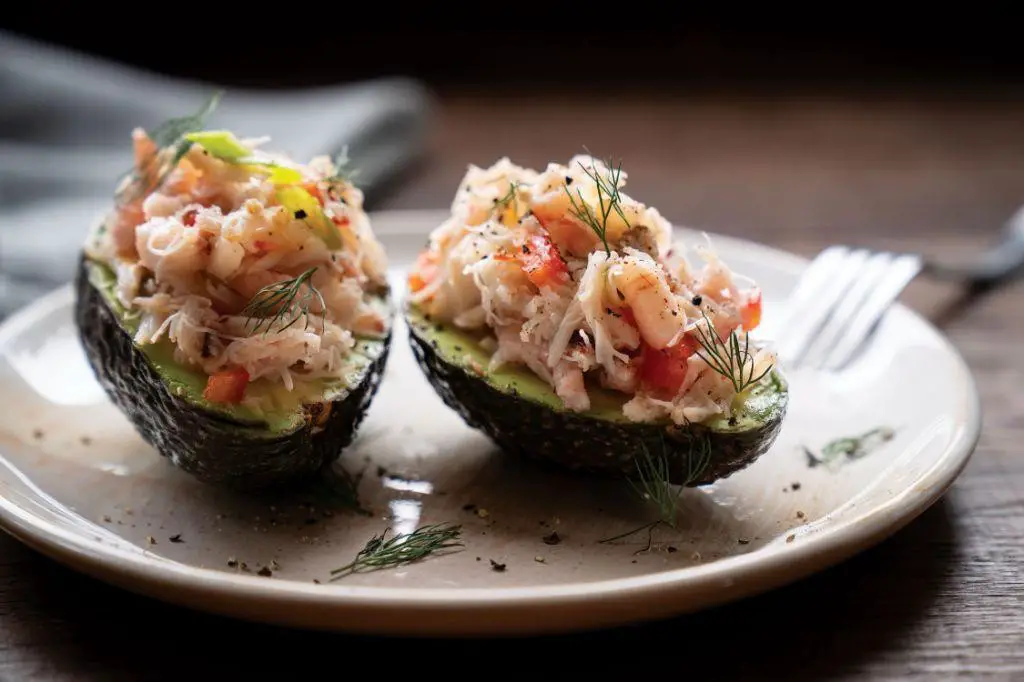 Shrimp and Crab Stuffed Avocados