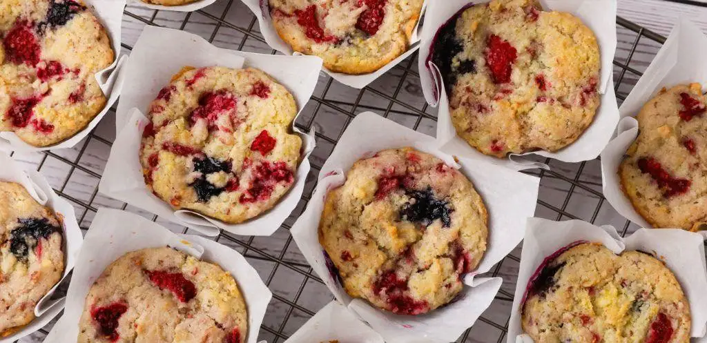 Silken Tofu Blueberry Muffins