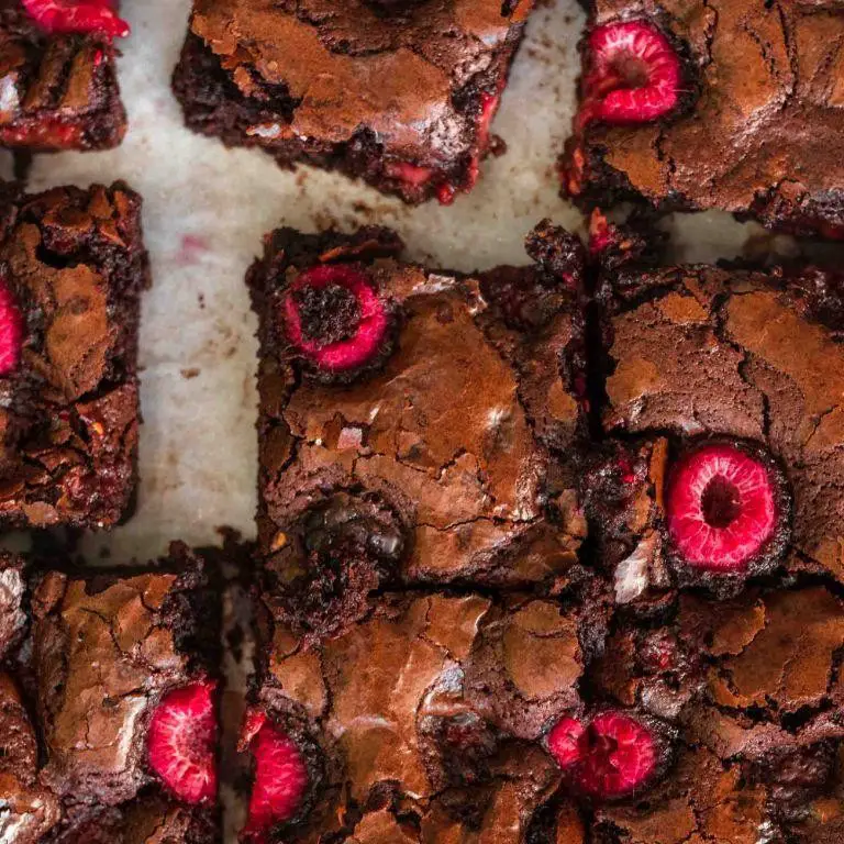 Silken Tofu Raspberry Swirl Brownies